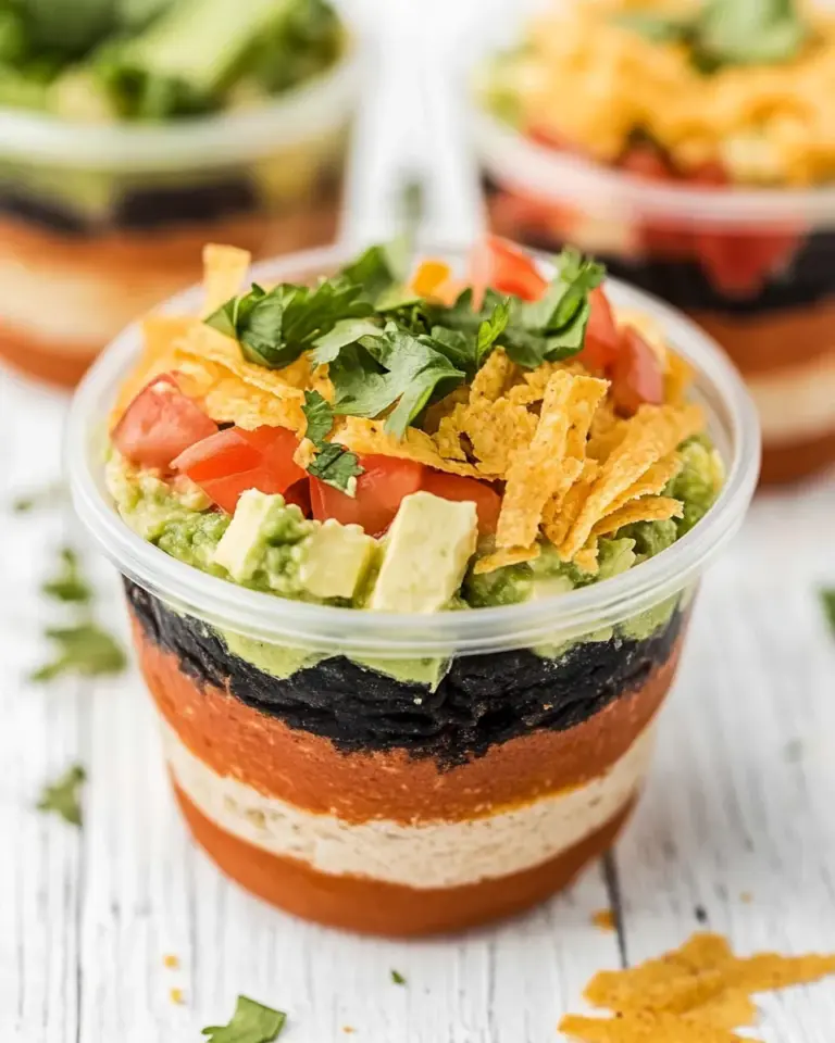 Homemade 7 Layer Dip Cups photo