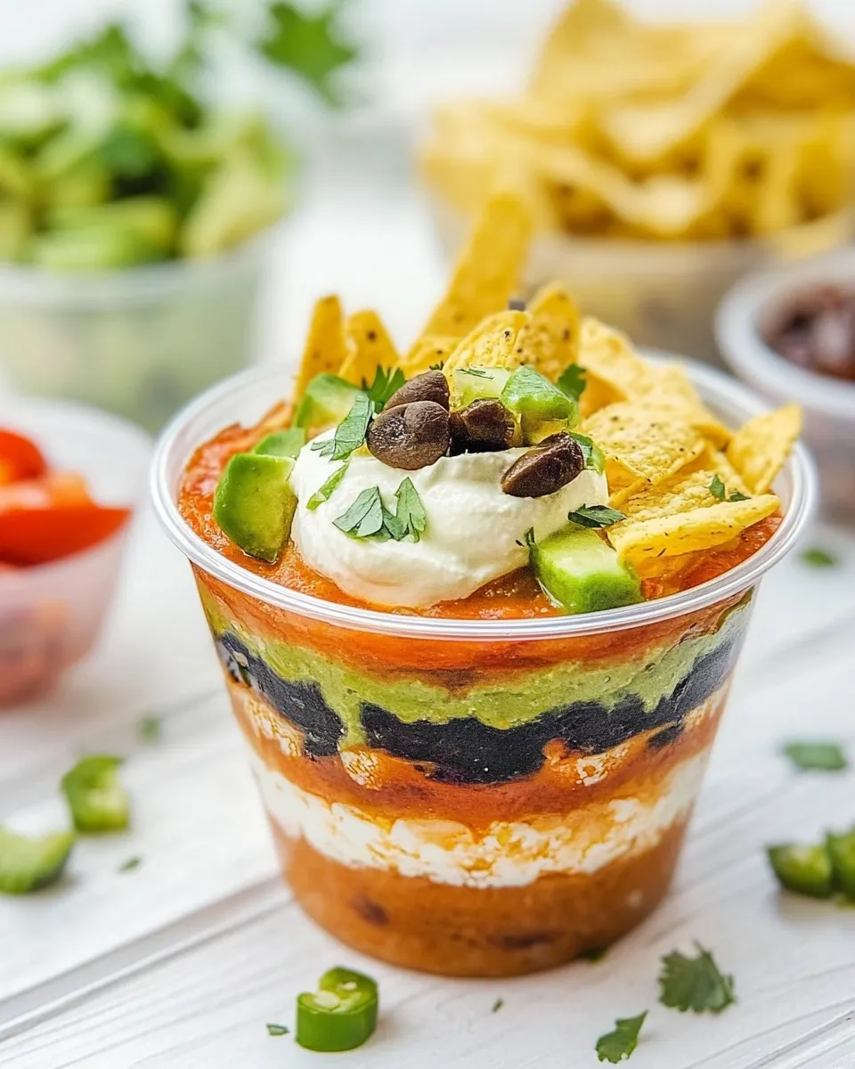 Classic 7 Layer Dip Cups image