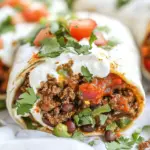 Homemade Beef and Bean Burritos Recipe photo