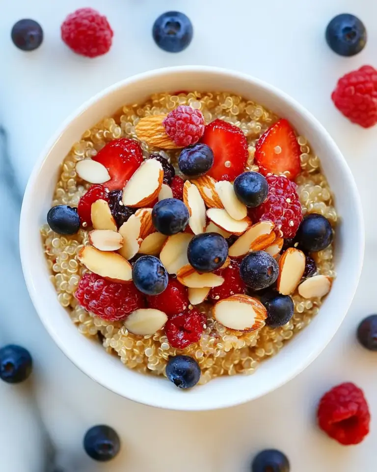 Easy Berry Almond Breakfast Quinoa photo