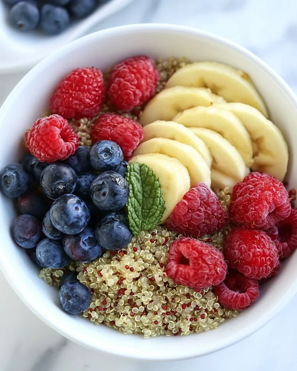 Delicious Berry Quinoa Breakfast Bowls image