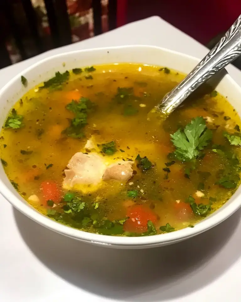 Homemade Bor_ Moldovenesc (Sour Moldavian Soup) photo