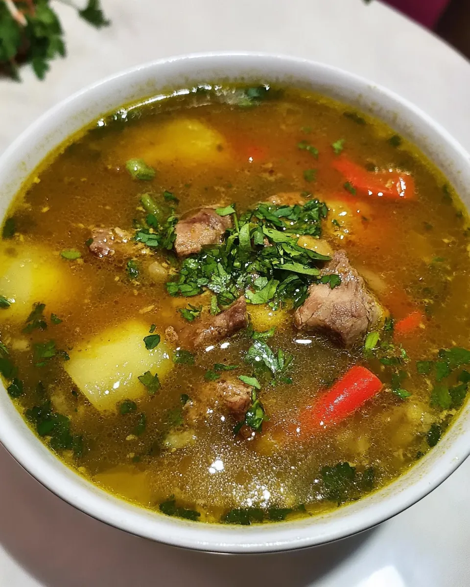 Delicious Bor_ Moldovenesc (Sour Moldavian Soup) shot