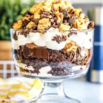 Homemade Butterfinger Brownie Trifle photo