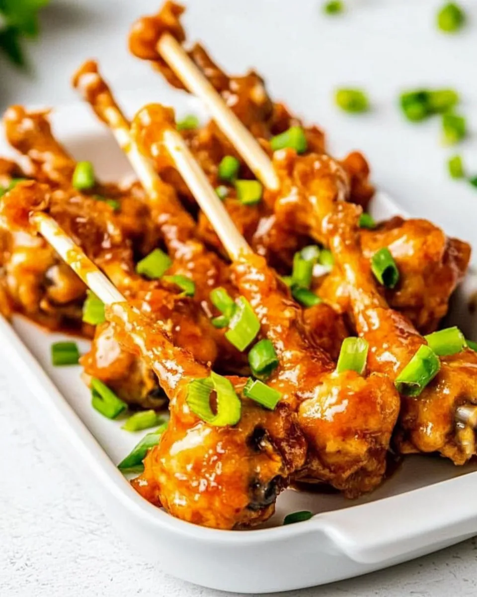 Delicious Chicken Lollipops shot