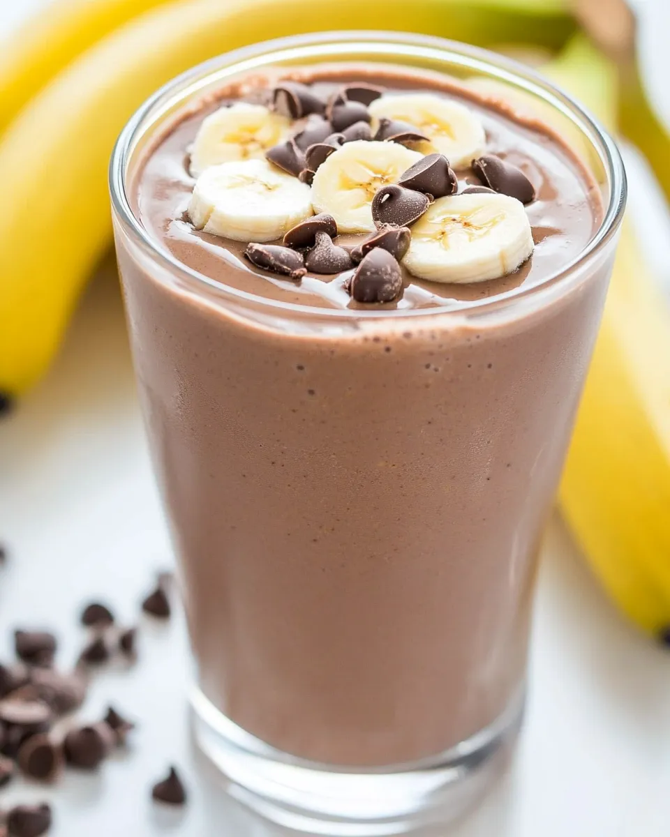 Easy Chocolate Peanut Butter Banana Shake recipe photo