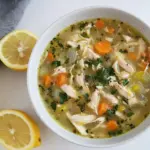 Sweet Easy Lemon Chicken Soup. picture