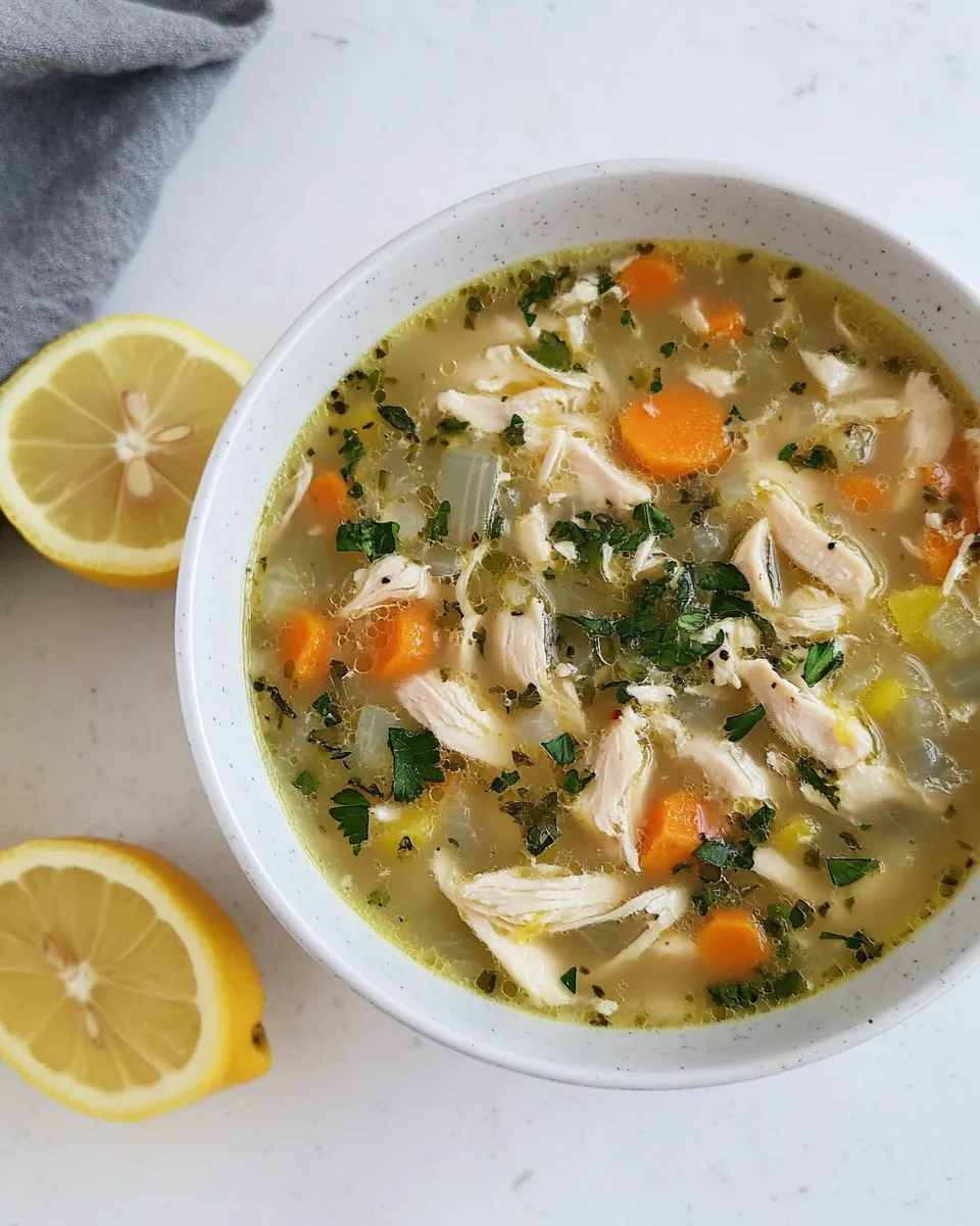Sweet Easy Lemon Chicken Soup. picture