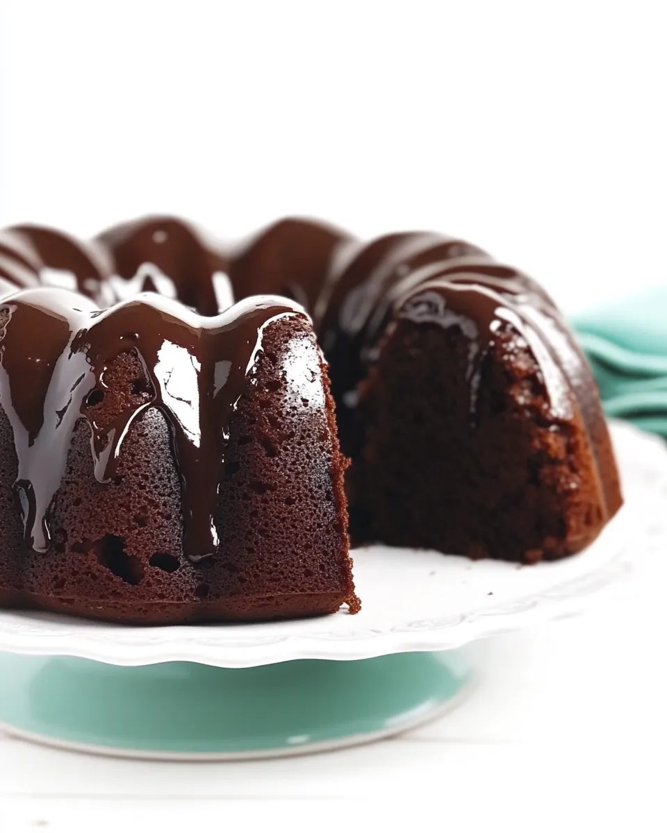 Homemade Easy Triple Chocolate Bundt Cake photo