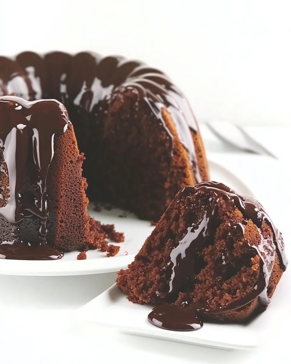 Delicious Easy Triple Chocolate Bundt Cake recipe photo