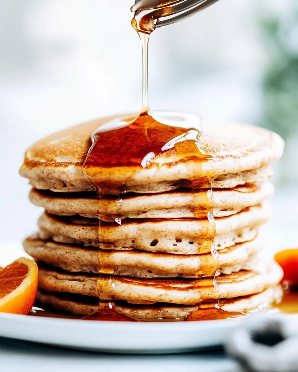 Homemade Fluffy Whole Wheat Pancakes photo