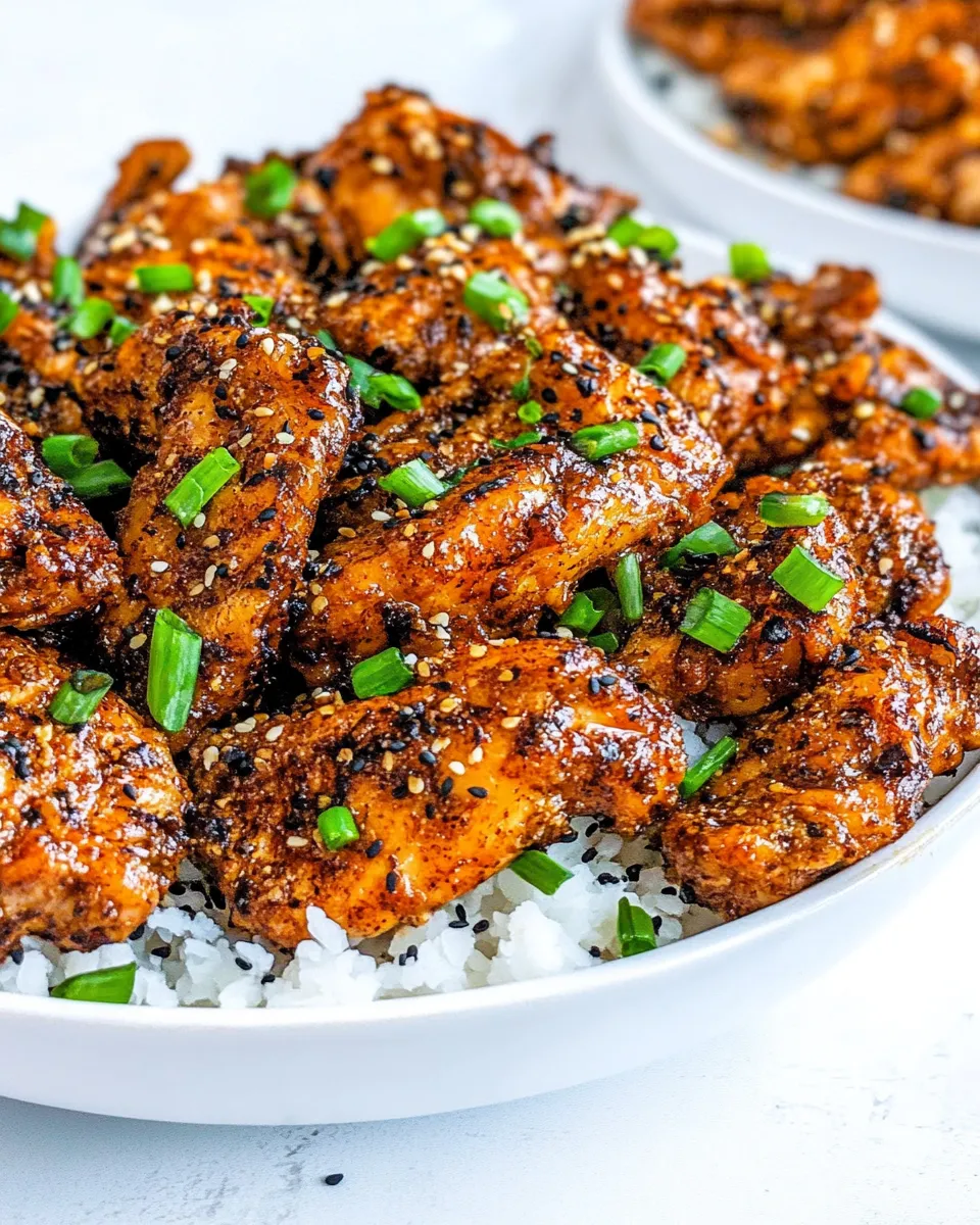 Delicious Ginger Chicken shot