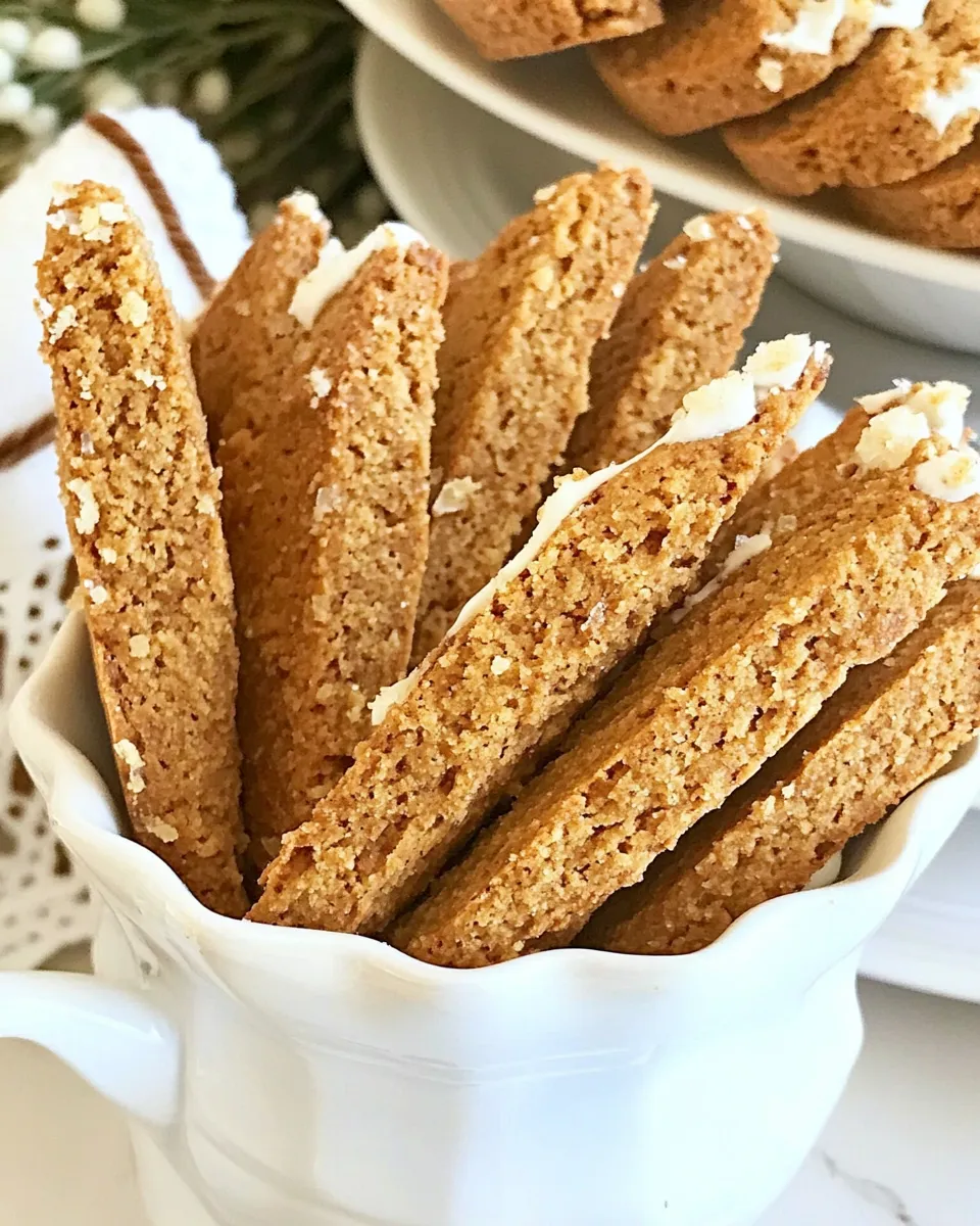 Easy Gingerbread Biscotti recipe photo