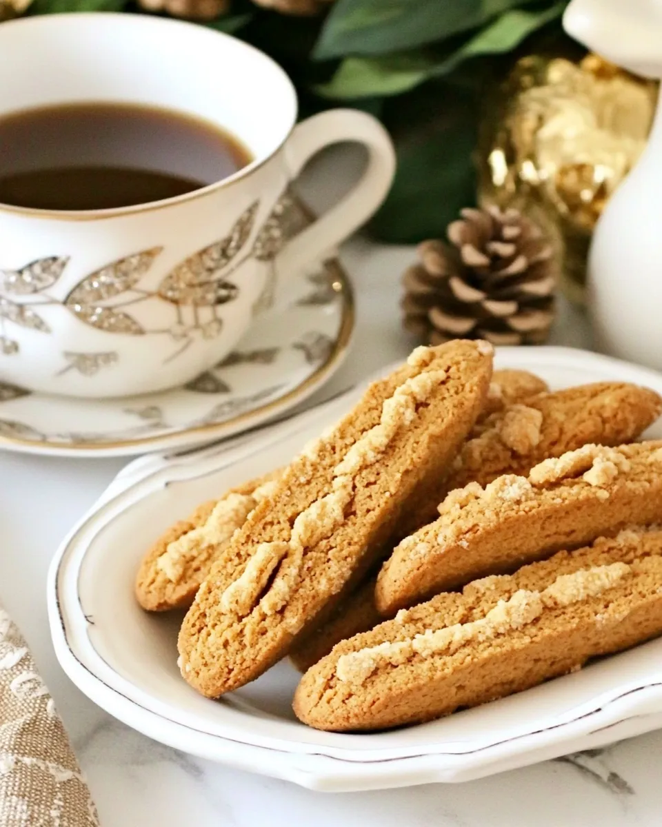 Delicious Gingerbread Biscotti shot