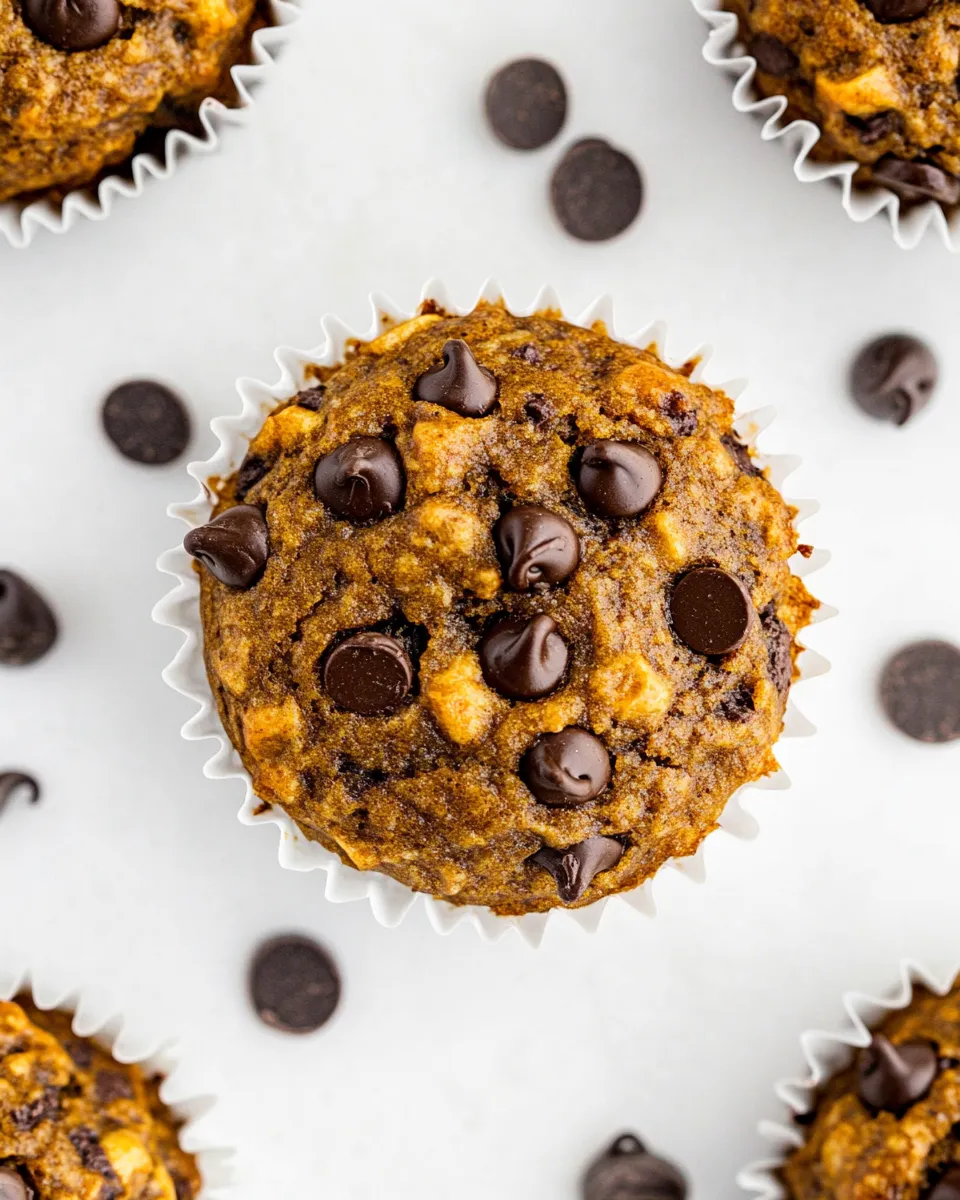 Delicious Healthy Banana Chocolate Chip Muffins image