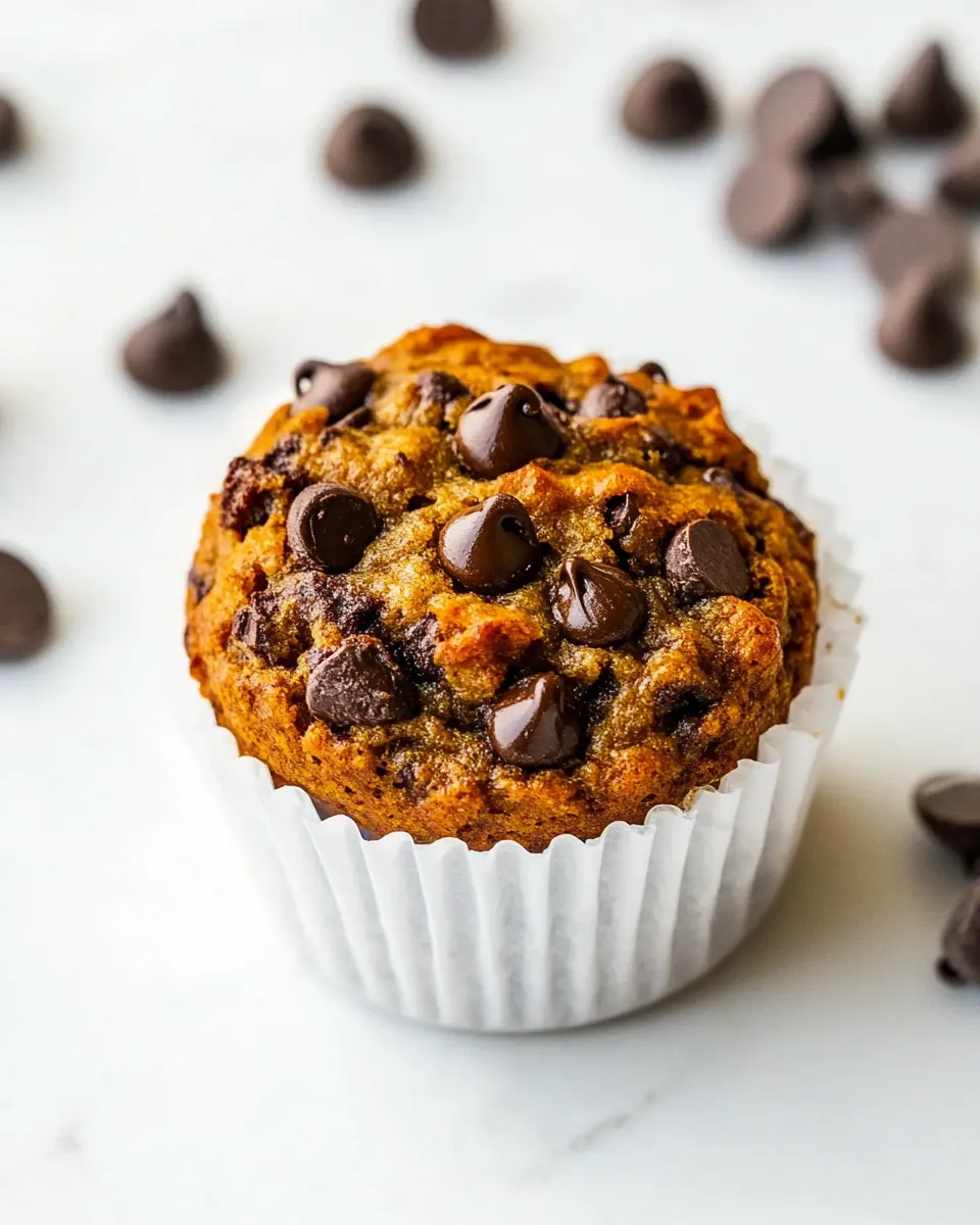 Easy Healthy Banana Chocolate Chip Muffins recipe photo