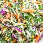 Homemade Kale Slaw with Creamy Dressing (Vegan!) photo