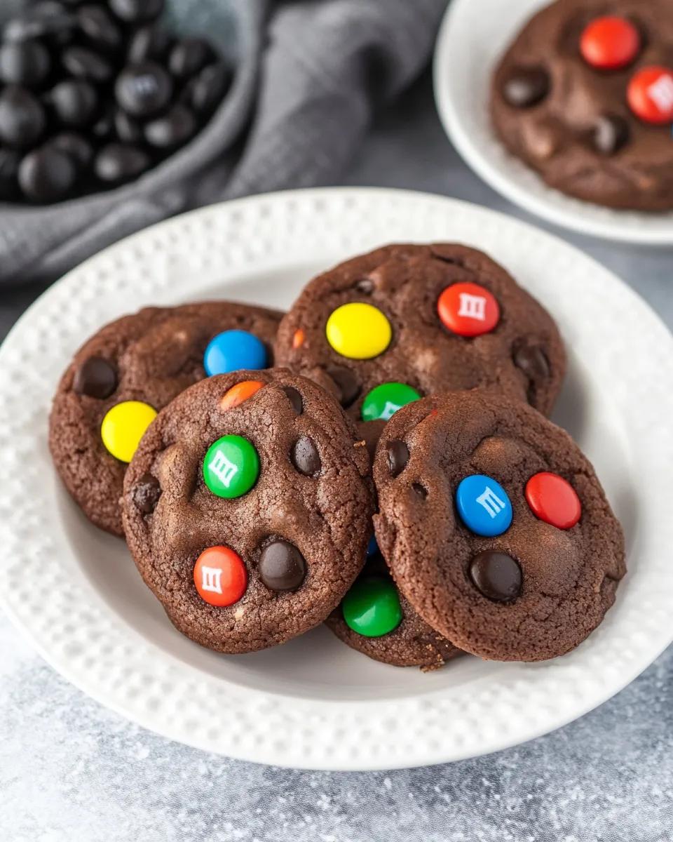 Easy M&M Brownie Cookies recipe photo