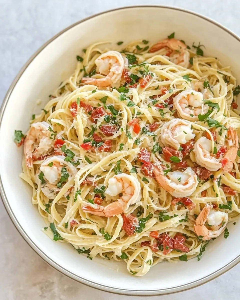 Classic Mediterranean Shrimp Pasta (Gluten-Free, Dairy-Free) image