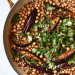 Easy One-Pan Harissa Eggplant, Pearl Couscous & Chickpeas photo