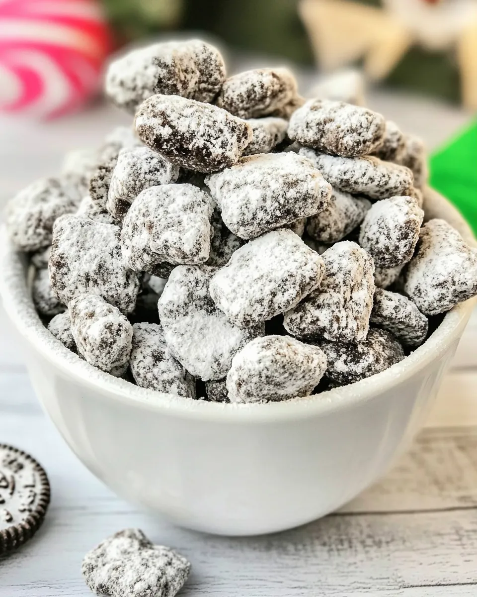Homemade Oreo Muddy Buddies (Oreo Puppy Chow) recipe photo
