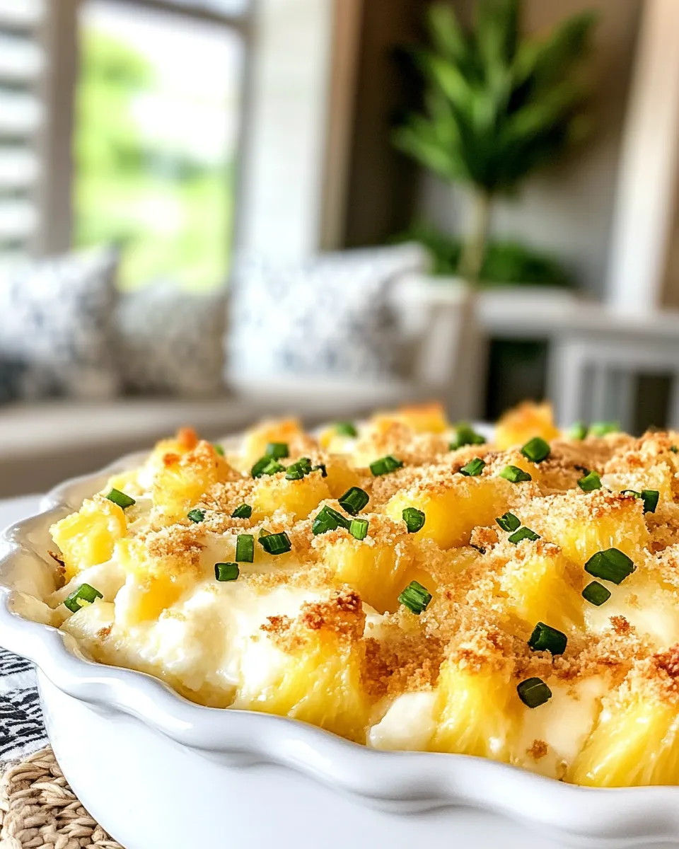 Homemade Pineapple Cheese Casserole photo