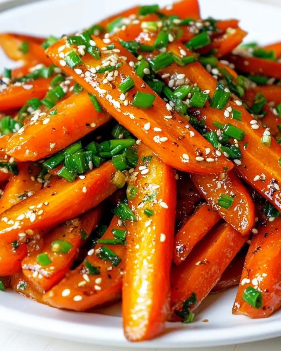 Homemade Roasted Carrots with Sesame Ponzu Vinaigrette photo