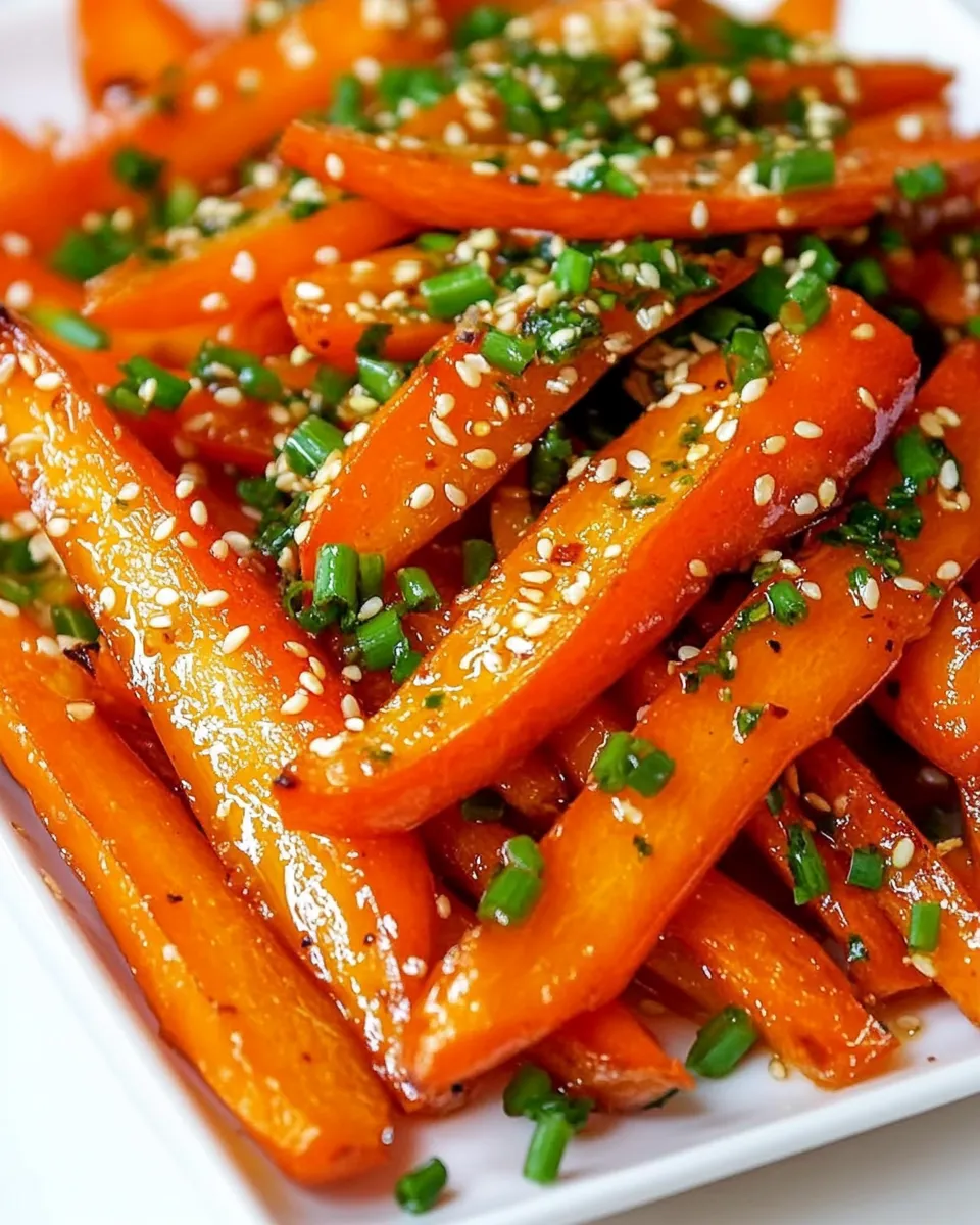 Easy Roasted Carrots with Sesame Ponzu Vinaigrette recipe photo