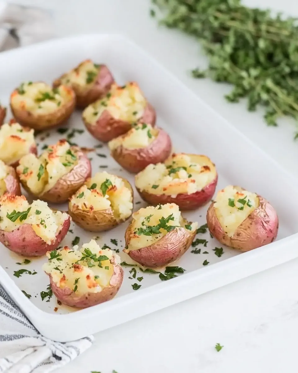 Homemade Smashed Red Potatoes photo