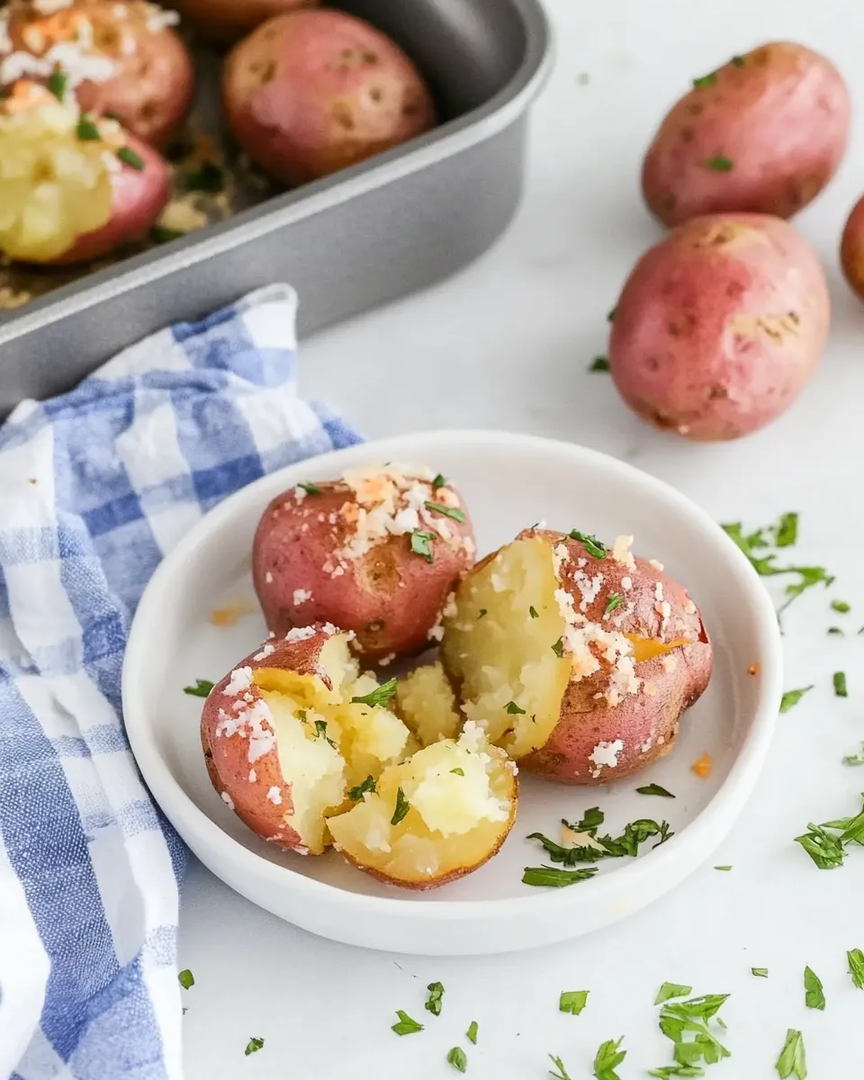 Classic Smashed Red Potatoes image