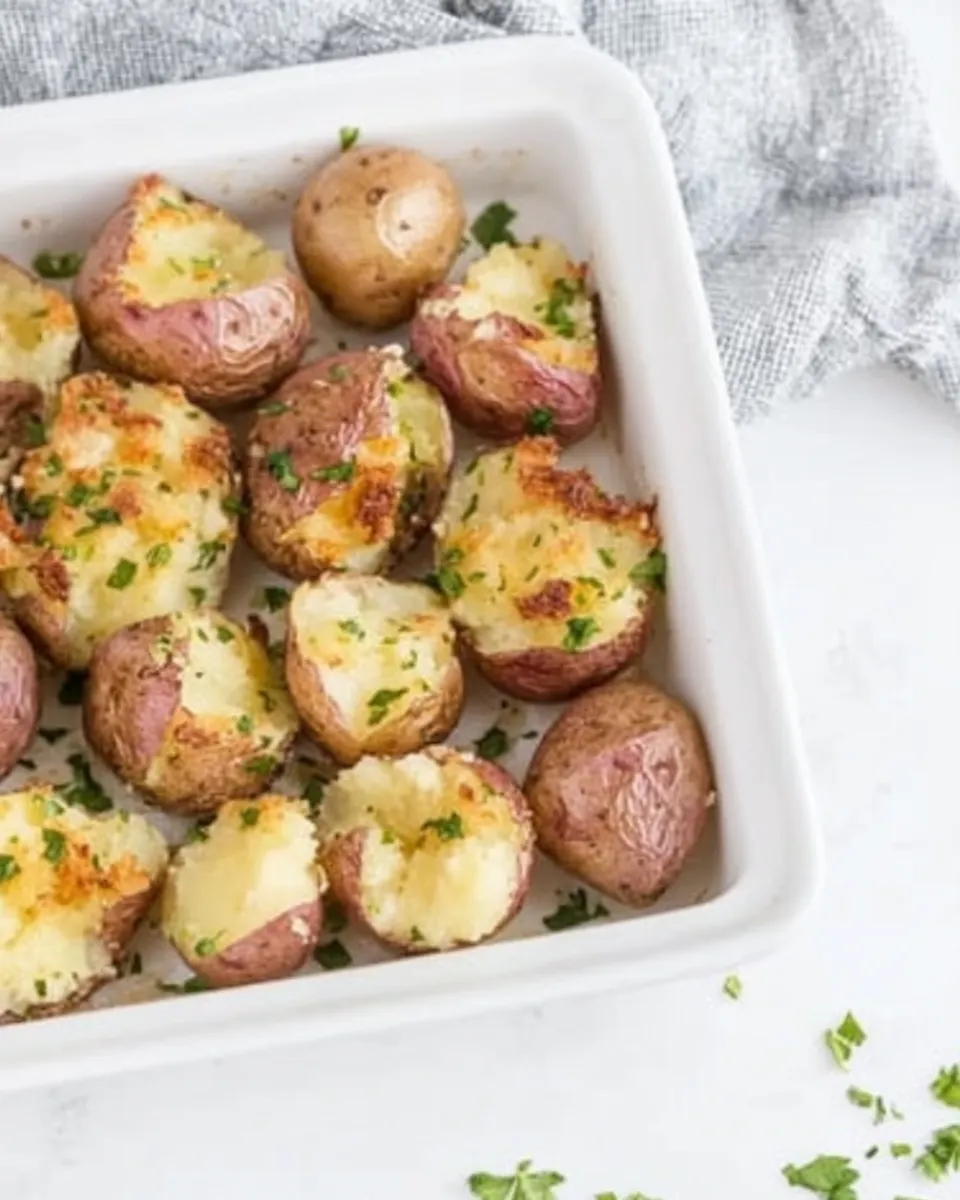 Easy Smashed Red Potatoes recipe photo