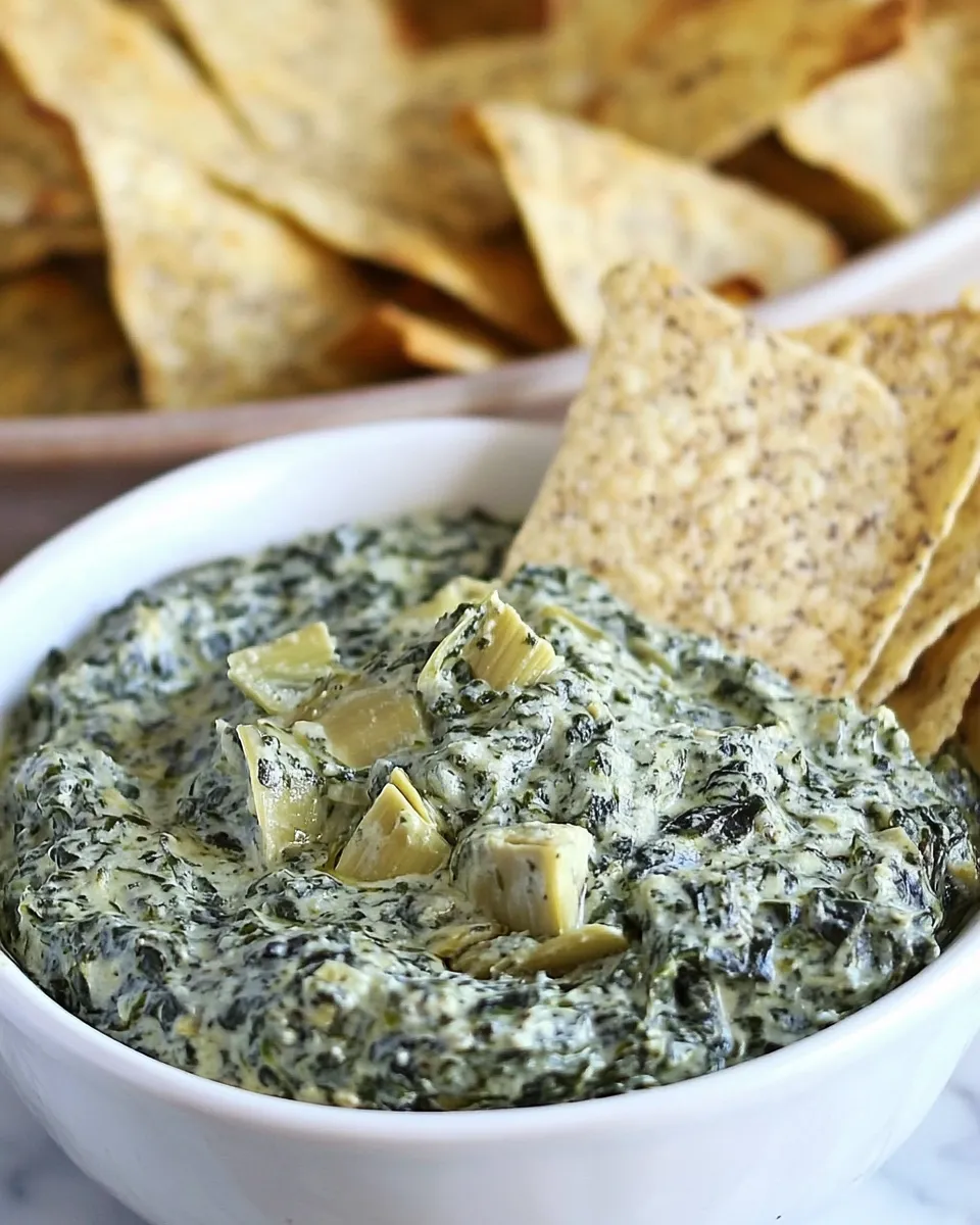 Classic Vegan Spinach and Artichoke Dip image