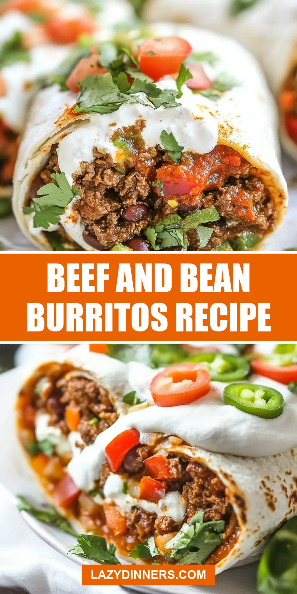 The Best Beef And Bean Burritos Ever