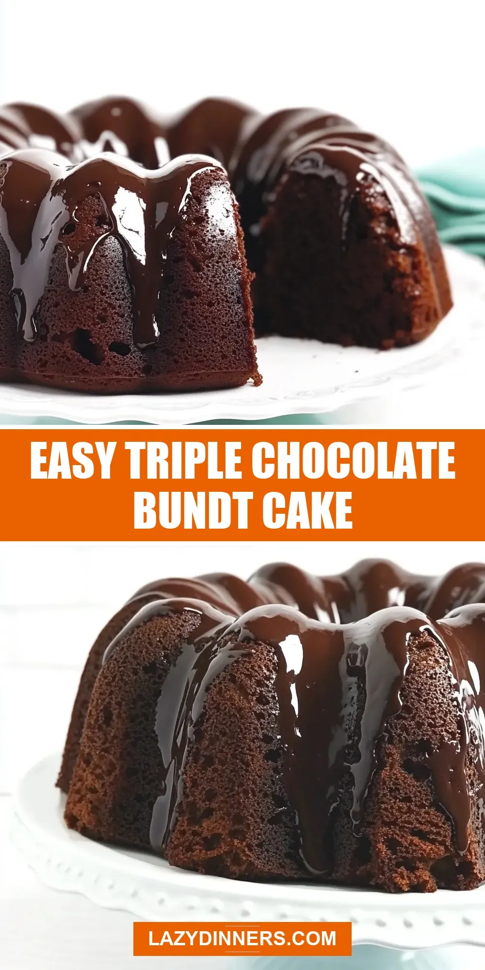 Easy Easy Triple Chocolate Bundt Cake Recipe