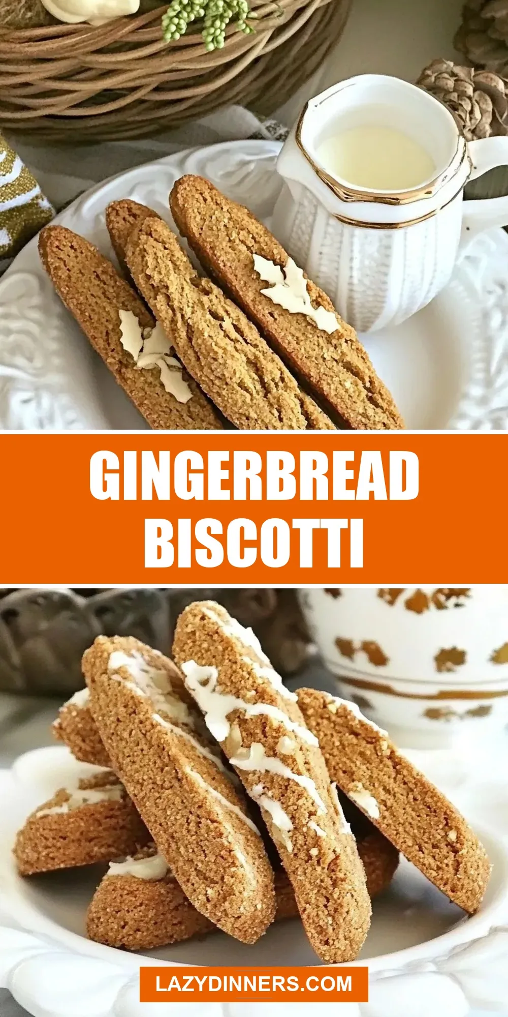 Quick Gingerbread Biscotti