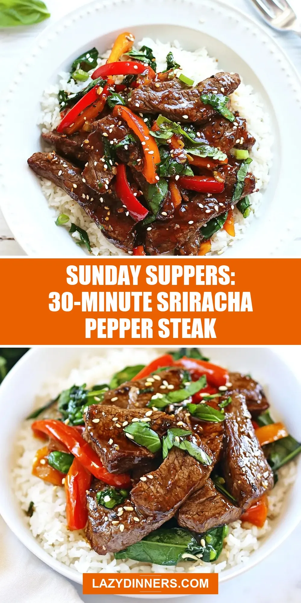 Sunday Suppers: 30-Minute Sriracha Pepper Steak (Perfect & Delicious)